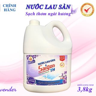 Nước lau sàn Saigon TH 3,8kg hương thơm Lavender