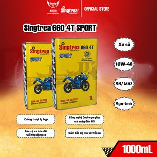Dầu nhớt xe máy Singtrea 660 SPORT 4T 1L
