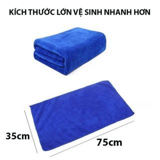 Khăn lau đa năng lau bếp, nhà cửa,.. Microfiber không sổ lông siêu thấm hút vệ sinh siêu sạch 35x75cm