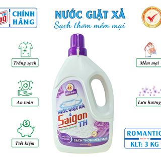 Nước giặt xả Saigon TH 3kg Romantic giá sỉ