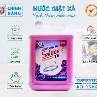 Nước giặt xả Saigon TH 9,5kg Romantic giá sỉ