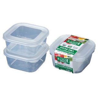 Set 2 hộp nhựa Nakaya 650ml (nhựa trong) nội địa Nhật Bản