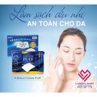 BÔNG TẨY TRANG MÉP HÀN S SELECT - HỘP 80 MIẾNG