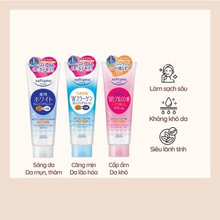 SỮA RỬA MẶT & TẨY TRANG TẠO BỌT
DƯỠNG TRẮNG DA SOFTYMO TUÝP
190G