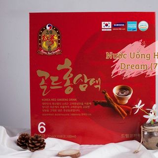 Nước Uống Hồng Sâm Dream- Korea Red Ginseng Drink (70 ml x 30 gói)