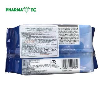 KHĂN ƯỚT KHỬ TRÙNG 99% S SELECT (KHÔNG CỒN)