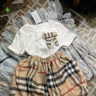 SET ÁO NƠ KÈM QUẦN CARO BÍ - LÊ PHƯƠNG BOUTIQUE