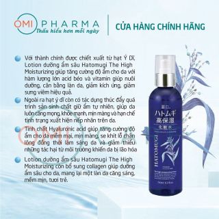 Nước dưỡng ẩm và làm sáng da hatomugi