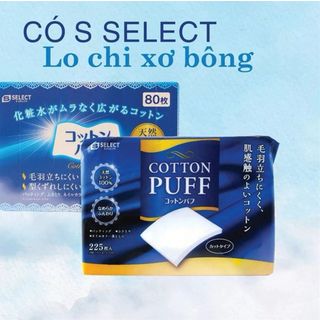 BÔNG TẨY TRANG MIẾNG ĐÔI S SELECT - TÚI 225 MIẾNG