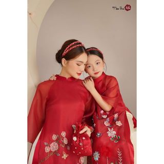 Xả sỉ ao dai me và bé Môc Tra mẫu cách tân giá cưc canh tranh