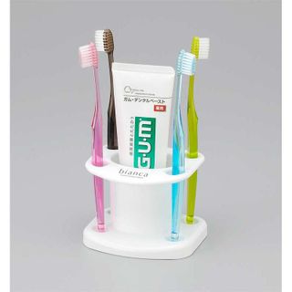Giá cắm bàn chải kem đánh răng INOMATA (mẫu tròn) nội địa Nhật Bản