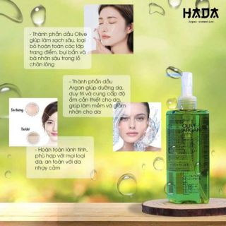 DẦU TẨY TRANG CHIẾT XUẤT DẦU
OLIVE & ARGAN DEVE 200 ML