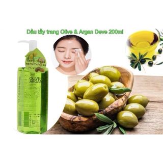 DẦU TẨY TRANG CHIẾT XUẤT DẦU
OLIVE & ARGAN DEVE 200 ML