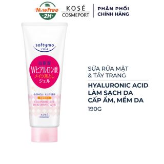 SỮA RỬA MẶT & TẨY TRANG TẠO BỌT
DƯỠNG ẨM BỔ SUNG ACID
HYALURONIC SOFTYMO 190G