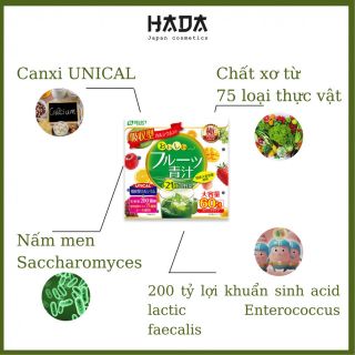 BỘT LÁ ĐẠI MẠCH NON, RAU XANH VÀ TRÁI CÂY S SELECT (HỘP 60 GÓI)