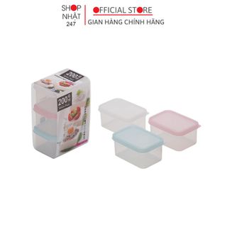 Set 3 hộp thực phẩm Million Pack Mini 200ml Nội địa Nhật Bản giá sỉ