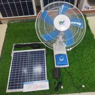QUẠT TREO  TƯỜNG  NĂNG LƯỢNG MẶT TRỜI PIN KHỦNG