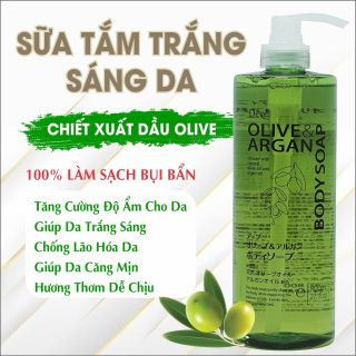 Sữa Tắm Chiết Xuất Dầu Olive & Argan Deve Body Soap 800ml giá sỉ