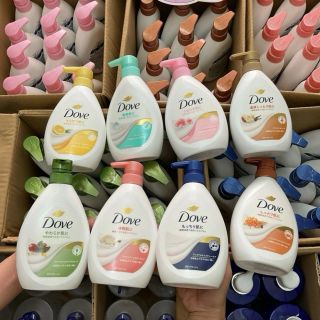 Sữa tắm Dove hương đào & đậu ngọt chai 470g (12 chai/thùng)