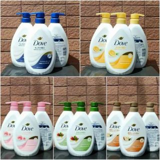 Sữa tắm Dove hương đào & đậu ngọt chai 470g (12 chai/thùng)