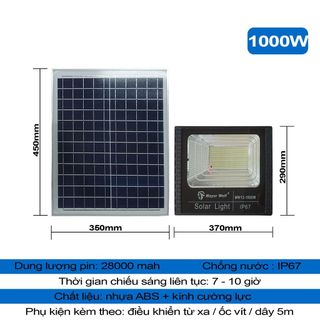 ĐÈN NĂNG LƯỢNG MẶT TRỜI 1000W