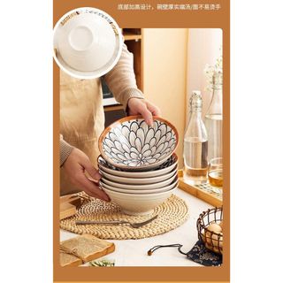 Tô Gốm Sứ Hoa Văn Size
