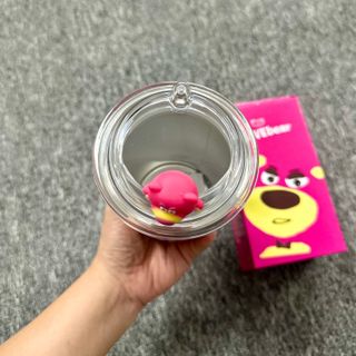 Ly Giữ Nhiệt Hình Bầu Gấu Dâu 500ml