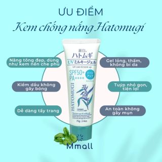 KEM CHỐNG NẮNG, DƯỠNG ẨM VÀ LÀM SÁNG DA HATOMUGI SPF50+ PA++++