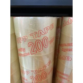 Băng keo trong/đục 200yard bề rộng 48mm nặng 2kg/1cây 6 cuộn lõi 5 Li độ dính 50 Mic - Túi niêm phong 5 Giây