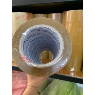 Băng keo trong/đục 200yard bề rộng 48mm nặng 1.8kg/1cây 6 cuộn lõi 5 Li độ dính 50 Mic - Túi niêm phong 5 Giây