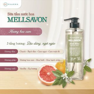 SỮA TẮM NƯỚC HOA DƯỠNG MỀM MỊN DA MELLSAVON (HƯƠNG HOA CAM NGỌT NGÀO)