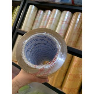 Băng keo trong/đục 200yard bề rộng 48mm nặng 1.6kg/1cây 6 cuộn lõi 5 Li độ dính 50 Mic - Túi niêm phong 5 Giây