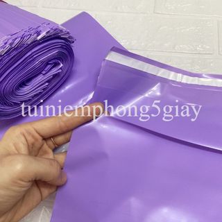 [1Kg–Màu tím-Đủ size] Túi gói hàng niêm phong tự dính - túi đóng hàng chuyển phát nhanh có sẵn keo dính – 5 GIÂY