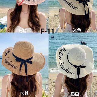 Mũ rộng vành chống nắng tích hợp đi biển