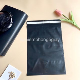 [1Kg–Màu đen bóng-Đủ size] Túi gói hàng niêm phong tự dính - túi đóng hàng chuyển phát nhanh có sẵn keo dính – 5 GIÂY giá sỉ