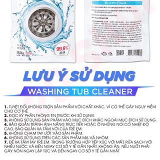 Bột tẩy lồng máy giặt Washing Tub Cleaner BND 600g (150g*4P)
