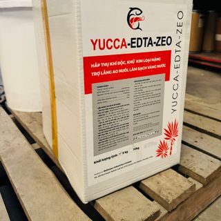 Yucca-edta-zeo sản phẩm khử khí độc, khử kim loại nặng, trợ lắng và làm sạch váng nước ao nuôi