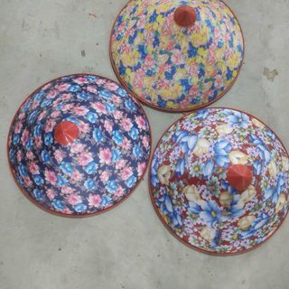 Nón lá hoa nhiều màu