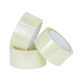Băng keo trong/đục 100yard bề rộng 48mm nặng 1kg/1cây 6 cuộn lõi 5 Li độ dính 50 Mic - Túi niêm phong 5 Giây