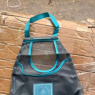 Túi Vải Lưới Xanh Treo Tường Đựng Hành Tỏi Chống Ẩm Mốc 2 Ngăn - Túi lưới bếp treo giá sỉ