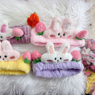 Băng đô rửa mặt tai thỏ tai mèo dể thương tiện dụng phong cách hàn quốc