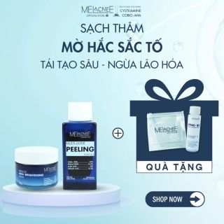 Combo Peeling Cobio AHA (35ml) & Kem Dưỡng Sáng (50g) Giúp Sạch Thâm, Mờ Hắc Sắc Tố (Nám, Sạm) và Ngừa Lão Hoá giá sỉ