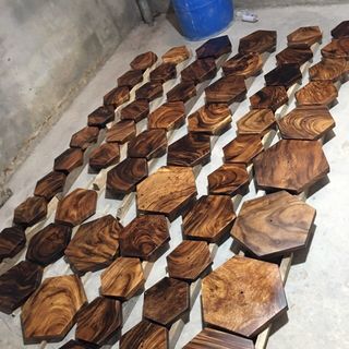 Đồng hồ treo tường gỗ nguyên tấm