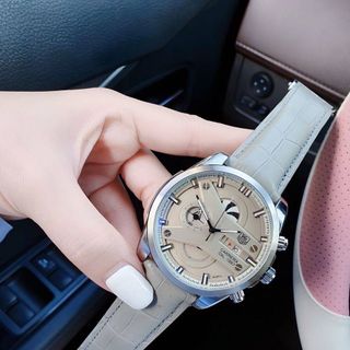 ĐỒNG HỒ NAM DA TRUNG CẤP TA.G HE.UER DÂY DA MẶT TRÒN TO SIZE 47mm 2