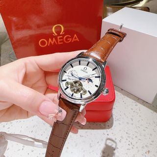 ĐỒNG HỒ NAM TRUNG CẤP ÔMÊGA MÁY CƠ TỰ ĐỘNG DÂY DA