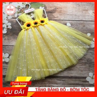 VÁY BÉ GÁI VÀNG KIM TUYẾN 💖FREESHIP💖 CHO BÉ GÁI SƠ SINH ĐẾN 6 TUỔI