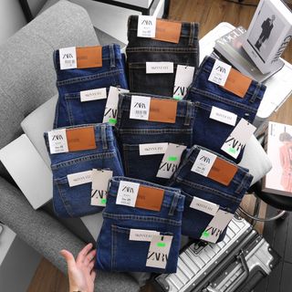 Quần jean nam, quần jean dài thời trang nam, chất jean co giản dày dặn xịn sò fom slim fit giá sỉ