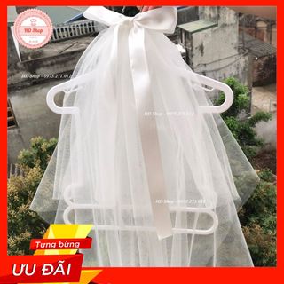 Lúp voan cô dâu 💖FREESHIP💖 Lúp cô dâu nơ ruy băng cho nàng, cho bé cực xinh kẹp mỏ vịt dễ kẹp và dễ tháo