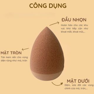Bông trang điểm hình giọt nước loại tốt