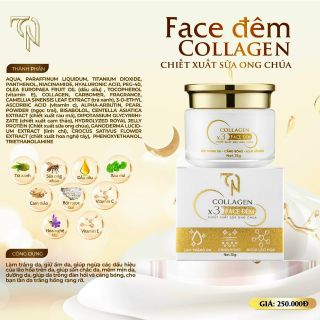Kem face đêm collagen x3